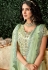 Light green taffeta embroidered circular lehenga choli 16202