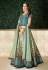 Light green jacquard embroidered circular lehenga choli 16206