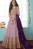 light mauve georgette floor length anarkali suit 7077