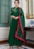 dark green muslin long palazzo suit 784