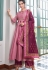 pastel pink muslin long palazzo suit 782