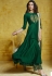 dark green muslin long palazzo style suit 757