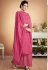 bright pink muslin straight palazzo style suit 922