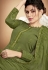 green muslin straight palazzo style suit 918