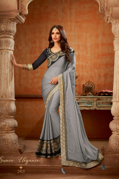 Indian party wear saree 2401