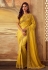 Yellow silk festival wear saree 5114