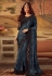 Gray silk festival wear saree 5116