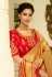 Golden banarasi silk saree with blouse 6015