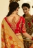 Golden banarasi silk saree with blouse 6015