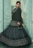 Black silk floor length anarkali suit 1232