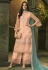 Peach net embroidered kameez with palazzo 4944