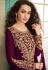 Purple georgette center slit anarkali suit 7072