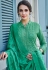 Green faux georgette readymade palazzo suit 1086