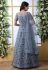 Gray net embroidered ankle length anarkali suit 4205