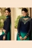 Navy blue satin embroidered kameez with palazzo 5403