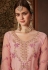 Pink net pant style suit 8203