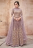 Light purple net abaya style anarkali suit 16025D
