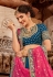 Blue silk embroidered circular lehenga choli 5171