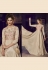 Beige satin readymade long anarkali suit 3082