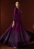 Purple silk ankle length anarkali suit 11051
