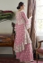 Pink net palazzo suit 7024B