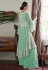 Light green net kameez with palazzo 7024C