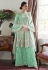 Light green net kameez with palazzo 7024C