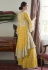 Yellow net kameez with palazzo 7024A