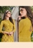 Yellow tissue long anarkali suit 6401