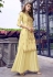 Yellow muslin anarkali suit 6409