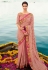 Pink barfi silk embroidered saree with blouse Palash9036