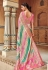 Pink silk saree with blouse 3308