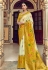 Yellow silk festival wear saree 3309