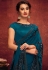 Blue lycra festival wear saree 11314