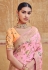 Pink silk party wear saree 3503