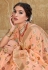 Peach silk festival wear saree 3508