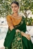 Green silk saree with blouse 4734