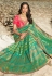 Green silk festival wear saree 90950