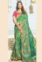 Green silk festival wear saree 90950