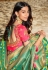 Green silk festival wear saree 90950