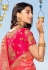 Pink silk saree with blouse 90958