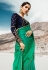 Green barfi silk festival wear saree 80006