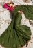 Green barfi silk saree with blouse 80008