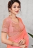 traditional pink silk with cord embroidered saree 11403