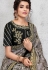 grey silk digital printed embroidered saree 11417