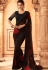 black georgette party wear saree 24006