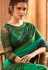 green blue art silk bordered saree 24013