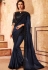 dark grey art silk bordered saree 24014