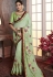 light green art silk embroidered party wear saree 2162