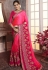 rani pink art silk embroidered party wear saree 2165